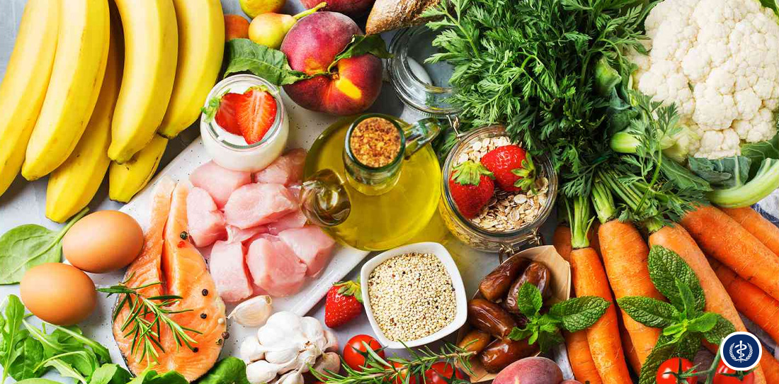 Ảnh các loại thực phẩm tốt cho nội tiết tố và mạch máu.